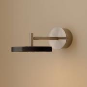 UMAGE LED wandlamp Asteria Short, zwart, staal, vaste aansluiting