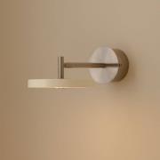 UMAGE LED wandlamp Asteria Short, wit, staal, vaste aansluiting