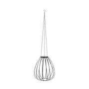 LED hanglamp Ovia, Ø 42 cm, zwart, IP44, dimbaar.