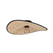 Plafondlamp Marywell, bamboe naturel, 50 x 35 cm, E27