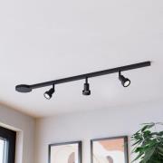 Railsetset EASY TRACK, zwart, 3 x GU10-spots lengte 102 cm