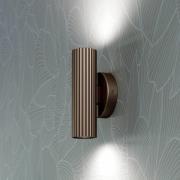 Wandlamp Portillo, brons, hoogte 20 cm, 2-lamps. Metaal, GU10
