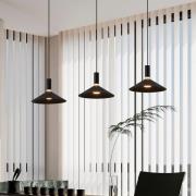 Slimme hanglamp Conomavilla-Z, zwart 92 cm 3-lamps CCT RGB