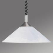 Saturn instelbare hanglamp, mat nikkel