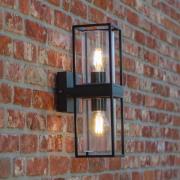 Buitenwandlamp FLAIR, zwart, 39 cm, 2 x E27, IP44