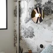 MARKET SET Sonia Laudet wandlamp Ø 40 cm berkenhout