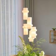 Hanglamp Pilule Up, mat wit, Ø 15 cm, glas