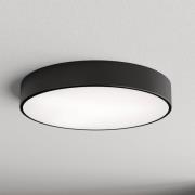 Plafondlamp Cleo, Ø 50 cm, IP54, zwart, metaal, E27