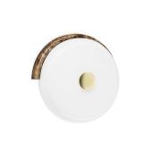 LED wandlamp Trip, bruin/wit, marmer, glas, 2.700 K