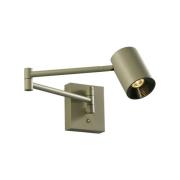 LED wandlamp Melina olijfgroen, uitval 55 cm, metaal, dimbaar