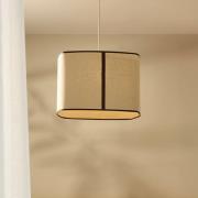 MARKET SET Hanglamp Dolce, kalksteenbeige, linnen, E27