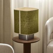 MARKET SET tafellamp Dolce, avocadogroen, linnen, E27