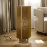 MARKET SET Vloerlamp Dolce, currygeel, linnen, E27