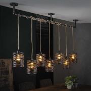 Vico Spindle - Hanglamp - 157 x 15 x 150 cm - leisteengrijs