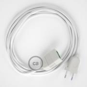 Creative Cables - verlengsnoer - 3m snoer - wit