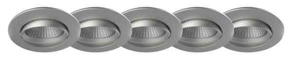 Nordlux Apollo - set van 5 - 4,8W LED incl. - Ø 85 mm, Ø 72 mm inbouwm...