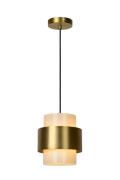 Lucide Firmin - hanglamp - Ø 20 x 150 cm - mat goud/messing