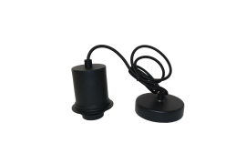 Artdelight Rosario - pendelset voor Ø 30/40 cm - 150 cm - zwart