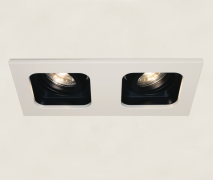 Artdelight Moggio - inbouwspot - 200 x 100 mm, 2x Ø 89 mm inbouwmaat -...