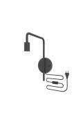 Calex U-Line - wandverlichting met schakelaar - 25 x 15 cm - zwart
