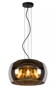 Lucide Olivia - hanglamp - Ø 40 x 156 cm - gerookt