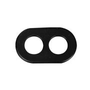 VK Lighting - kabelklem met 2 gaten van Ø7mm - 2,3 x 1,4 x 0,2 cm - zw...