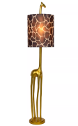 Lucide Extravaganza Miss Tall - vloerlamp - Ø 31,5 x 160 cm - mat goud