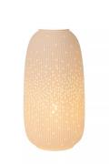 Lucide Floris - tafellamp - Ø 17,5 x 33,2 cm - wit