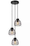 Lucide Filox - hanglamp - Ø 44,5 x 198 cm - zwart
