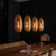 Vico Hoop 4L - hanglamp - 125 x 18 x 150 cm - antiek brons