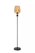 Lucide Ilona - vloerlamp - Ø 34 x 150 cm - zwart