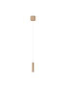 Nova Luce Doc - hanglamp - Ø 3 x 120 cm - 5W LED incl. - goud