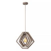 Lucide Mauro - hanglamp - 33,5 x 33,5 x 100 cm - taupe