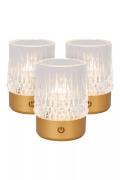 Lucide Lili - set van 3 oplaadbare tafellampen - Ø 8 x 10,3 cm - 3W di...