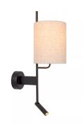 Lucide Magic - wandlamp met USB oplaadpunt - 30 x 18 x 58 cm - 3W LED ...
