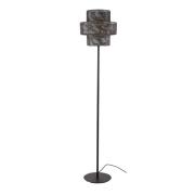 Vico Lantern - vloerlamp - 165 cm - zwart bruin