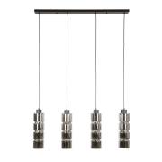 Vico Cylinder Glass - hanglamp - 105 x 12 x 150 cm - zwart