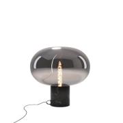 Maxlight Moonstone - tafellamp - Ø 45 x 45 cm - gerookt glas en zwart