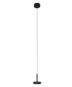 Maxlight Ibiza - hanglamp - Ø 12 x 130 cm - 8W LED incl. - zwart