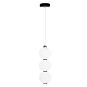 Maxlight Tama - hanglamp - Ø 16 x 180 cm - 23W LED incl. - zwart en wi...