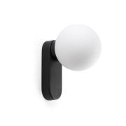 Faro Mabe - wandlamp - Ø 12 x 19 cm - 6W LED incl. - mat zwart en wit