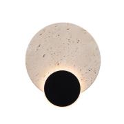 Maxlight Travertino - wandlamp - 28 x 25 x 5,5 cm - 14W LED incl. - zw...