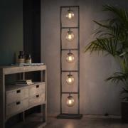 Vico Tower - staanlamp - 160 cm - oud zilver