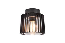Lutec Shyne - buiten plafond - Ø 16,1 x 16,1cm - IP54 - mat zwart
