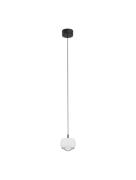 Nova Luce Conga - hanglamp - Ø 9,6 x 140 cm - 13W LED incl. - zandwit