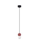 Nova Luce Zero - hanglamp - Ø 8 x 115 cm - rood