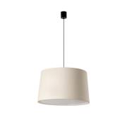 Faro Windsor S - hanglamp - Ø 64 x 37,5 cm - mat zwart en linnen