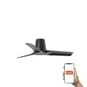 Faro Hey Tub S Tuya Smart - plafondventilator - Ø 90 cm - mat zwart
