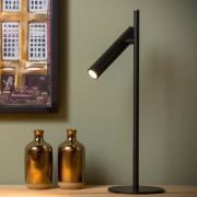 Lucide Philon - tafellamp - Ø 13 x 42 cm - 4,5W dimbare LED incl. - zw...