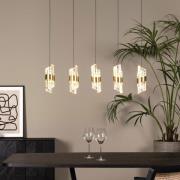 Lucide Kligande - hanglamp - 84 x 8 x 150 cm - 5 x 7,8W LED incl. - go...